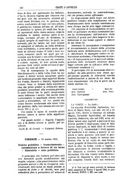 Annali della giurisprudenza italiana raccolta generale delle decisioni delle Corti di cassazione e d'appello in materia civile, criminale, commerciale, di diritto pubblico e amministrativo, e di procedura civile e penale