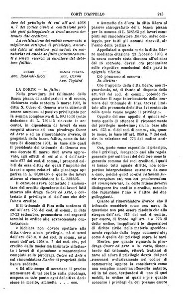 Annali della giurisprudenza italiana raccolta generale delle decisioni delle Corti di cassazione e d'appello in materia civile, criminale, commerciale, di diritto pubblico e amministrativo, e di procedura civile e penale