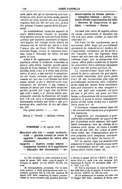 Annali della giurisprudenza italiana raccolta generale delle decisioni delle Corti di cassazione e d'appello in materia civile, criminale, commerciale, di diritto pubblico e amministrativo, e di procedura civile e penale