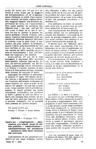 Annali della giurisprudenza italiana raccolta generale delle decisioni delle Corti di cassazione e d'appello in materia civile, criminale, commerciale, di diritto pubblico e amministrativo, e di procedura civile e penale