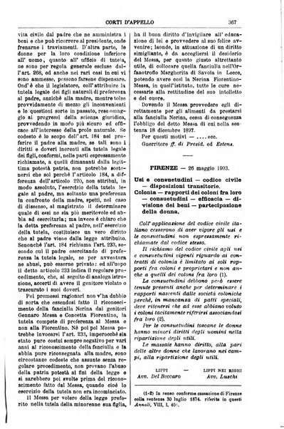 Annali della giurisprudenza italiana raccolta generale delle decisioni delle Corti di cassazione e d'appello in materia civile, criminale, commerciale, di diritto pubblico e amministrativo, e di procedura civile e penale