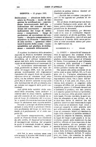 Annali della giurisprudenza italiana raccolta generale delle decisioni delle Corti di cassazione e d'appello in materia civile, criminale, commerciale, di diritto pubblico e amministrativo, e di procedura civile e penale