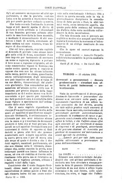 Annali della giurisprudenza italiana raccolta generale delle decisioni delle Corti di cassazione e d'appello in materia civile, criminale, commerciale, di diritto pubblico e amministrativo, e di procedura civile e penale