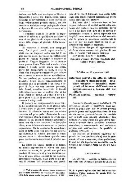 Annali della giurisprudenza italiana raccolta generale delle decisioni delle Corti di cassazione e d'appello in materia civile, criminale, commerciale, di diritto pubblico e amministrativo, e di procedura civile e penale