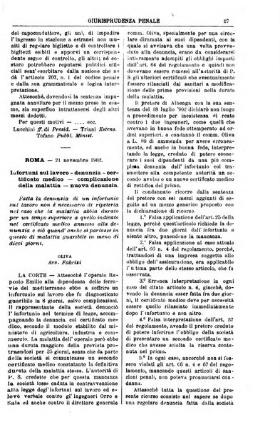 Annali della giurisprudenza italiana raccolta generale delle decisioni delle Corti di cassazione e d'appello in materia civile, criminale, commerciale, di diritto pubblico e amministrativo, e di procedura civile e penale