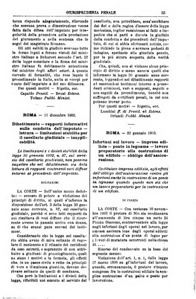 Annali della giurisprudenza italiana raccolta generale delle decisioni delle Corti di cassazione e d'appello in materia civile, criminale, commerciale, di diritto pubblico e amministrativo, e di procedura civile e penale