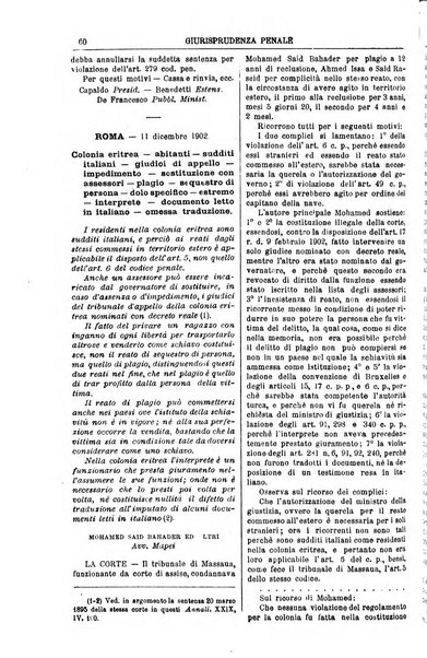 Annali della giurisprudenza italiana raccolta generale delle decisioni delle Corti di cassazione e d'appello in materia civile, criminale, commerciale, di diritto pubblico e amministrativo, e di procedura civile e penale