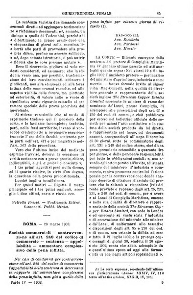 Annali della giurisprudenza italiana raccolta generale delle decisioni delle Corti di cassazione e d'appello in materia civile, criminale, commerciale, di diritto pubblico e amministrativo, e di procedura civile e penale