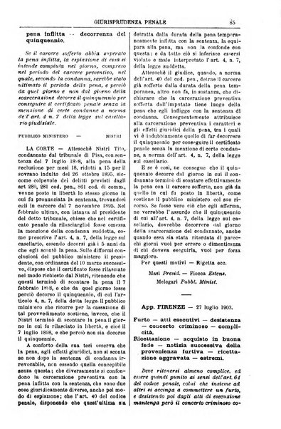 Annali della giurisprudenza italiana raccolta generale delle decisioni delle Corti di cassazione e d'appello in materia civile, criminale, commerciale, di diritto pubblico e amministrativo, e di procedura civile e penale