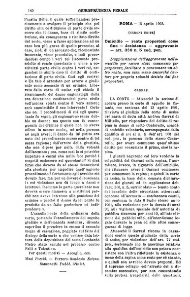 Annali della giurisprudenza italiana raccolta generale delle decisioni delle Corti di cassazione e d'appello in materia civile, criminale, commerciale, di diritto pubblico e amministrativo, e di procedura civile e penale