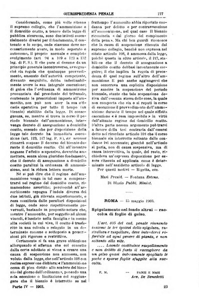 Annali della giurisprudenza italiana raccolta generale delle decisioni delle Corti di cassazione e d'appello in materia civile, criminale, commerciale, di diritto pubblico e amministrativo, e di procedura civile e penale