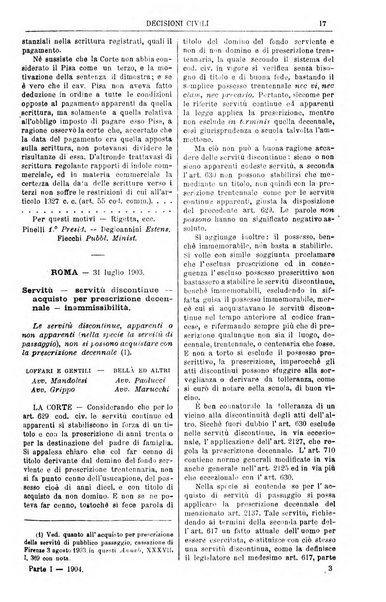 Annali della giurisprudenza italiana raccolta generale delle decisioni delle Corti di cassazione e d'appello in materia civile, criminale, commerciale, di diritto pubblico e amministrativo, e di procedura civile e penale