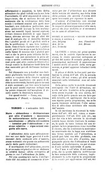 Annali della giurisprudenza italiana raccolta generale delle decisioni delle Corti di cassazione e d'appello in materia civile, criminale, commerciale, di diritto pubblico e amministrativo, e di procedura civile e penale