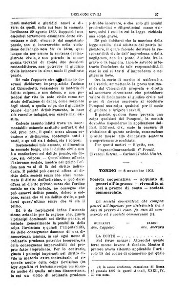 Annali della giurisprudenza italiana raccolta generale delle decisioni delle Corti di cassazione e d'appello in materia civile, criminale, commerciale, di diritto pubblico e amministrativo, e di procedura civile e penale