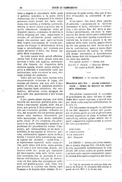 Annali della giurisprudenza italiana raccolta generale delle decisioni delle Corti di cassazione e d'appello in materia civile, criminale, commerciale, di diritto pubblico e amministrativo, e di procedura civile e penale