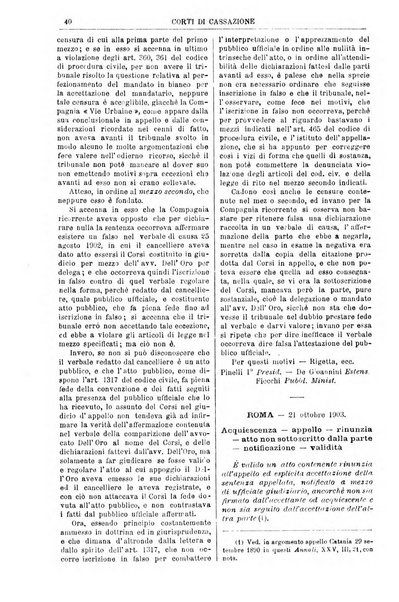 Annali della giurisprudenza italiana raccolta generale delle decisioni delle Corti di cassazione e d'appello in materia civile, criminale, commerciale, di diritto pubblico e amministrativo, e di procedura civile e penale