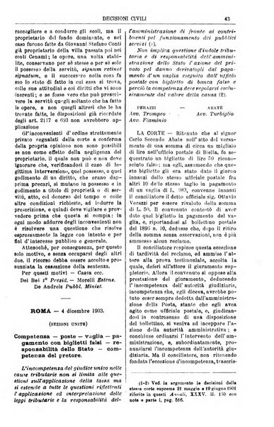 Annali della giurisprudenza italiana raccolta generale delle decisioni delle Corti di cassazione e d'appello in materia civile, criminale, commerciale, di diritto pubblico e amministrativo, e di procedura civile e penale