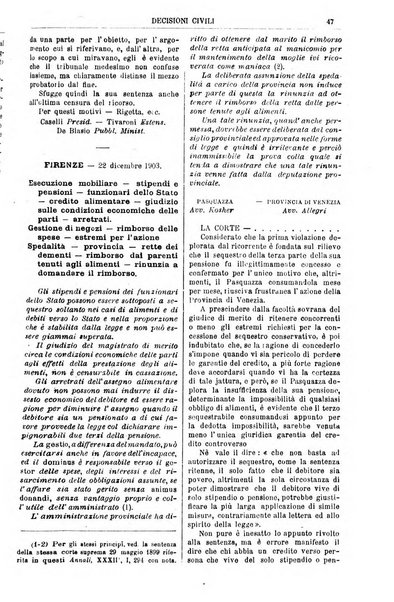 Annali della giurisprudenza italiana raccolta generale delle decisioni delle Corti di cassazione e d'appello in materia civile, criminale, commerciale, di diritto pubblico e amministrativo, e di procedura civile e penale