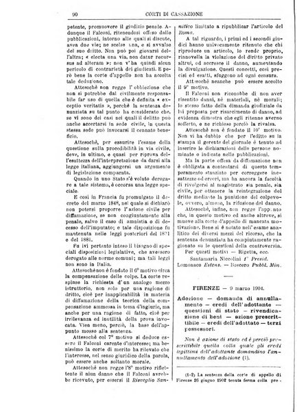 Annali della giurisprudenza italiana raccolta generale delle decisioni delle Corti di cassazione e d'appello in materia civile, criminale, commerciale, di diritto pubblico e amministrativo, e di procedura civile e penale