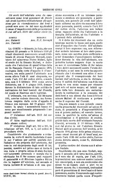 Annali della giurisprudenza italiana raccolta generale delle decisioni delle Corti di cassazione e d'appello in materia civile, criminale, commerciale, di diritto pubblico e amministrativo, e di procedura civile e penale