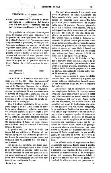 Annali della giurisprudenza italiana raccolta generale delle decisioni delle Corti di cassazione e d'appello in materia civile, criminale, commerciale, di diritto pubblico e amministrativo, e di procedura civile e penale