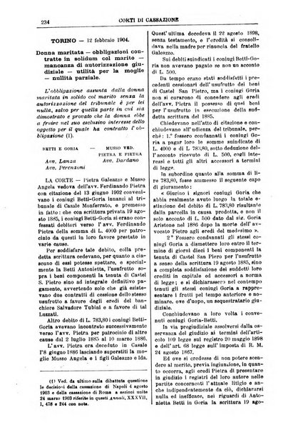 Annali della giurisprudenza italiana raccolta generale delle decisioni delle Corti di cassazione e d'appello in materia civile, criminale, commerciale, di diritto pubblico e amministrativo, e di procedura civile e penale