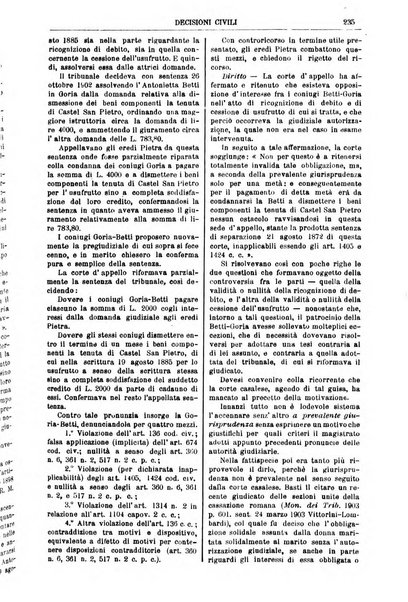 Annali della giurisprudenza italiana raccolta generale delle decisioni delle Corti di cassazione e d'appello in materia civile, criminale, commerciale, di diritto pubblico e amministrativo, e di procedura civile e penale