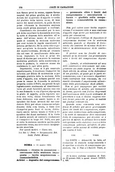 Annali della giurisprudenza italiana raccolta generale delle decisioni delle Corti di cassazione e d'appello in materia civile, criminale, commerciale, di diritto pubblico e amministrativo, e di procedura civile e penale