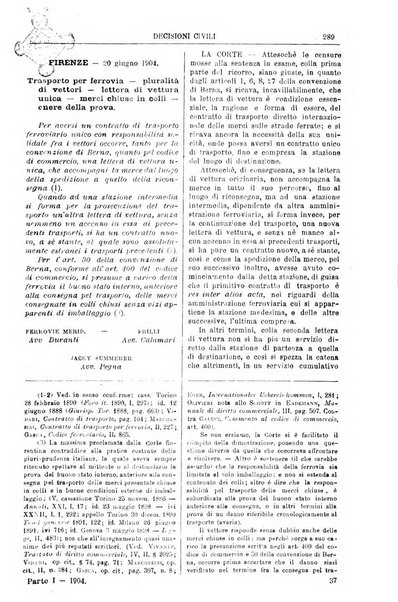 Annali della giurisprudenza italiana raccolta generale delle decisioni delle Corti di cassazione e d'appello in materia civile, criminale, commerciale, di diritto pubblico e amministrativo, e di procedura civile e penale