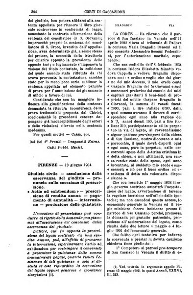 Annali della giurisprudenza italiana raccolta generale delle decisioni delle Corti di cassazione e d'appello in materia civile, criminale, commerciale, di diritto pubblico e amministrativo, e di procedura civile e penale