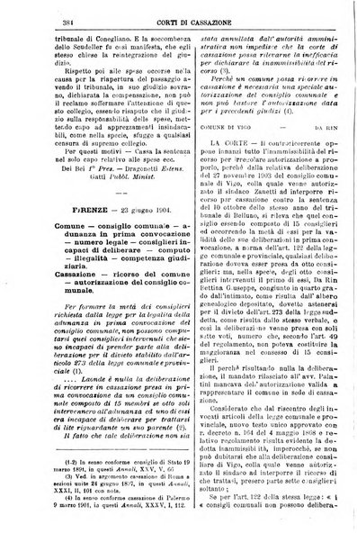 Annali della giurisprudenza italiana raccolta generale delle decisioni delle Corti di cassazione e d'appello in materia civile, criminale, commerciale, di diritto pubblico e amministrativo, e di procedura civile e penale