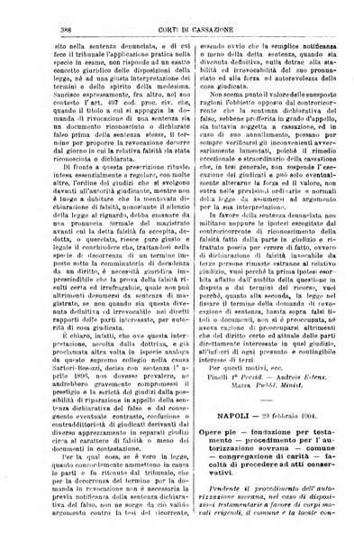 Annali della giurisprudenza italiana raccolta generale delle decisioni delle Corti di cassazione e d'appello in materia civile, criminale, commerciale, di diritto pubblico e amministrativo, e di procedura civile e penale