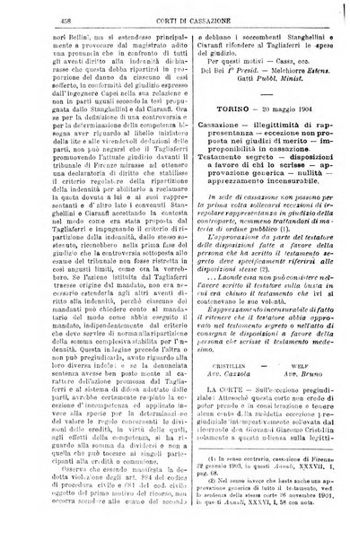 Annali della giurisprudenza italiana raccolta generale delle decisioni delle Corti di cassazione e d'appello in materia civile, criminale, commerciale, di diritto pubblico e amministrativo, e di procedura civile e penale