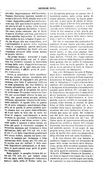 Annali della giurisprudenza italiana raccolta generale delle decisioni delle Corti di cassazione e d'appello in materia civile, criminale, commerciale, di diritto pubblico e amministrativo, e di procedura civile e penale