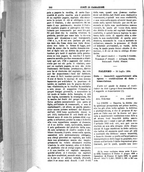 Annali della giurisprudenza italiana raccolta generale delle decisioni delle Corti di cassazione e d'appello in materia civile, criminale, commerciale, di diritto pubblico e amministrativo, e di procedura civile e penale