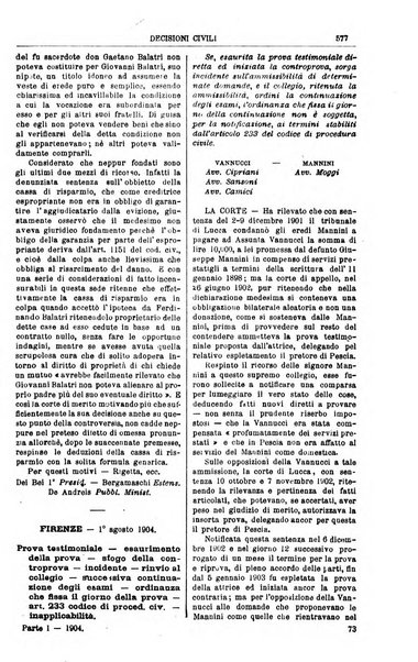 Annali della giurisprudenza italiana raccolta generale delle decisioni delle Corti di cassazione e d'appello in materia civile, criminale, commerciale, di diritto pubblico e amministrativo, e di procedura civile e penale