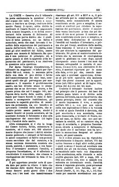 Annali della giurisprudenza italiana raccolta generale delle decisioni delle Corti di cassazione e d'appello in materia civile, criminale, commerciale, di diritto pubblico e amministrativo, e di procedura civile e penale