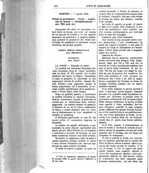 Annali della giurisprudenza italiana raccolta generale delle decisioni delle Corti di cassazione e d'appello in materia civile, criminale, commerciale, di diritto pubblico e amministrativo, e di procedura civile e penale