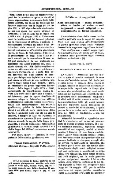 Annali della giurisprudenza italiana raccolta generale delle decisioni delle Corti di cassazione e d'appello in materia civile, criminale, commerciale, di diritto pubblico e amministrativo, e di procedura civile e penale