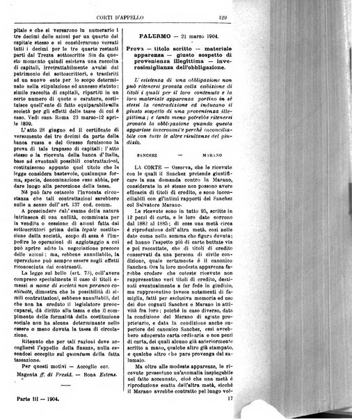 Annali della giurisprudenza italiana raccolta generale delle decisioni delle Corti di cassazione e d'appello in materia civile, criminale, commerciale, di diritto pubblico e amministrativo, e di procedura civile e penale