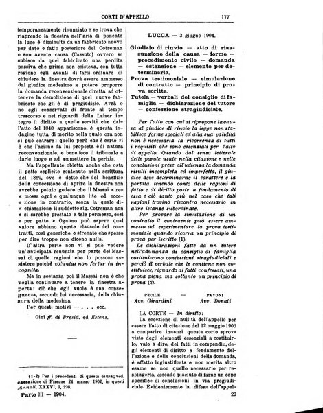 Annali della giurisprudenza italiana raccolta generale delle decisioni delle Corti di cassazione e d'appello in materia civile, criminale, commerciale, di diritto pubblico e amministrativo, e di procedura civile e penale