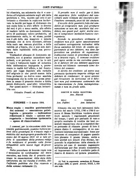 Annali della giurisprudenza italiana raccolta generale delle decisioni delle Corti di cassazione e d'appello in materia civile, criminale, commerciale, di diritto pubblico e amministrativo, e di procedura civile e penale