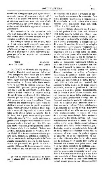 Annali della giurisprudenza italiana raccolta generale delle decisioni delle Corti di cassazione e d'appello in materia civile, criminale, commerciale, di diritto pubblico e amministrativo, e di procedura civile e penale