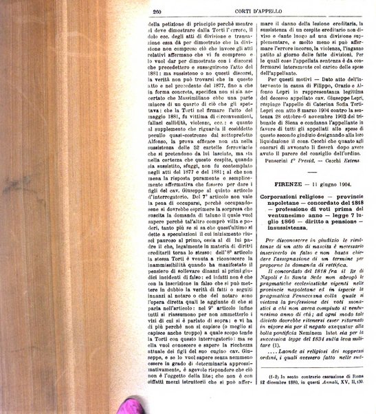 Annali della giurisprudenza italiana raccolta generale delle decisioni delle Corti di cassazione e d'appello in materia civile, criminale, commerciale, di diritto pubblico e amministrativo, e di procedura civile e penale