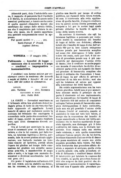 Annali della giurisprudenza italiana raccolta generale delle decisioni delle Corti di cassazione e d'appello in materia civile, criminale, commerciale, di diritto pubblico e amministrativo, e di procedura civile e penale