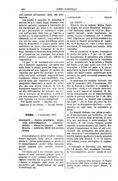 Annali della giurisprudenza italiana raccolta generale delle decisioni delle Corti di cassazione e d'appello in materia civile, criminale, commerciale, di diritto pubblico e amministrativo, e di procedura civile e penale