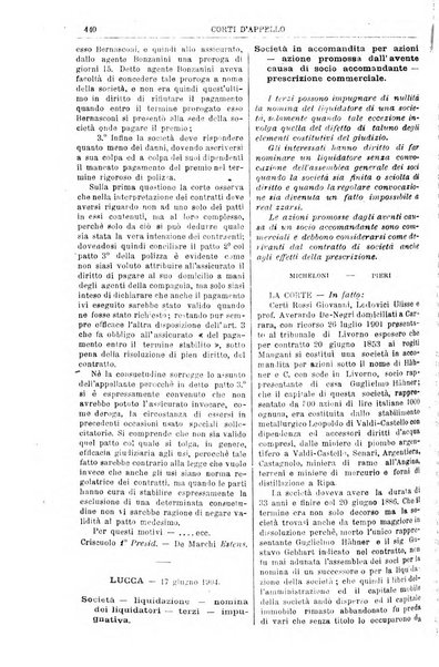 Annali della giurisprudenza italiana raccolta generale delle decisioni delle Corti di cassazione e d'appello in materia civile, criminale, commerciale, di diritto pubblico e amministrativo, e di procedura civile e penale