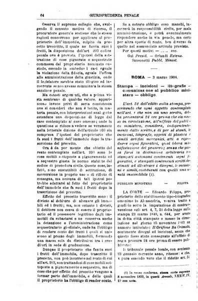 Annali della giurisprudenza italiana raccolta generale delle decisioni delle Corti di cassazione e d'appello in materia civile, criminale, commerciale, di diritto pubblico e amministrativo, e di procedura civile e penale