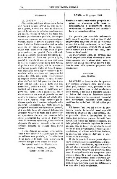 Annali della giurisprudenza italiana raccolta generale delle decisioni delle Corti di cassazione e d'appello in materia civile, criminale, commerciale, di diritto pubblico e amministrativo, e di procedura civile e penale