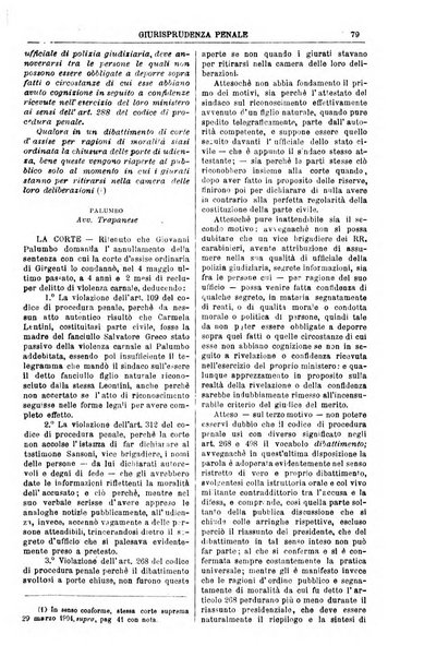 Annali della giurisprudenza italiana raccolta generale delle decisioni delle Corti di cassazione e d'appello in materia civile, criminale, commerciale, di diritto pubblico e amministrativo, e di procedura civile e penale